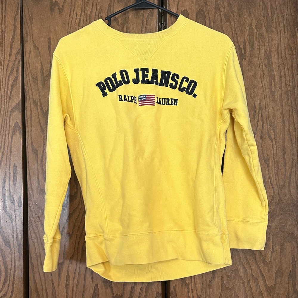Ralph Lauren Polo Jeans Co. Yellow Pullover